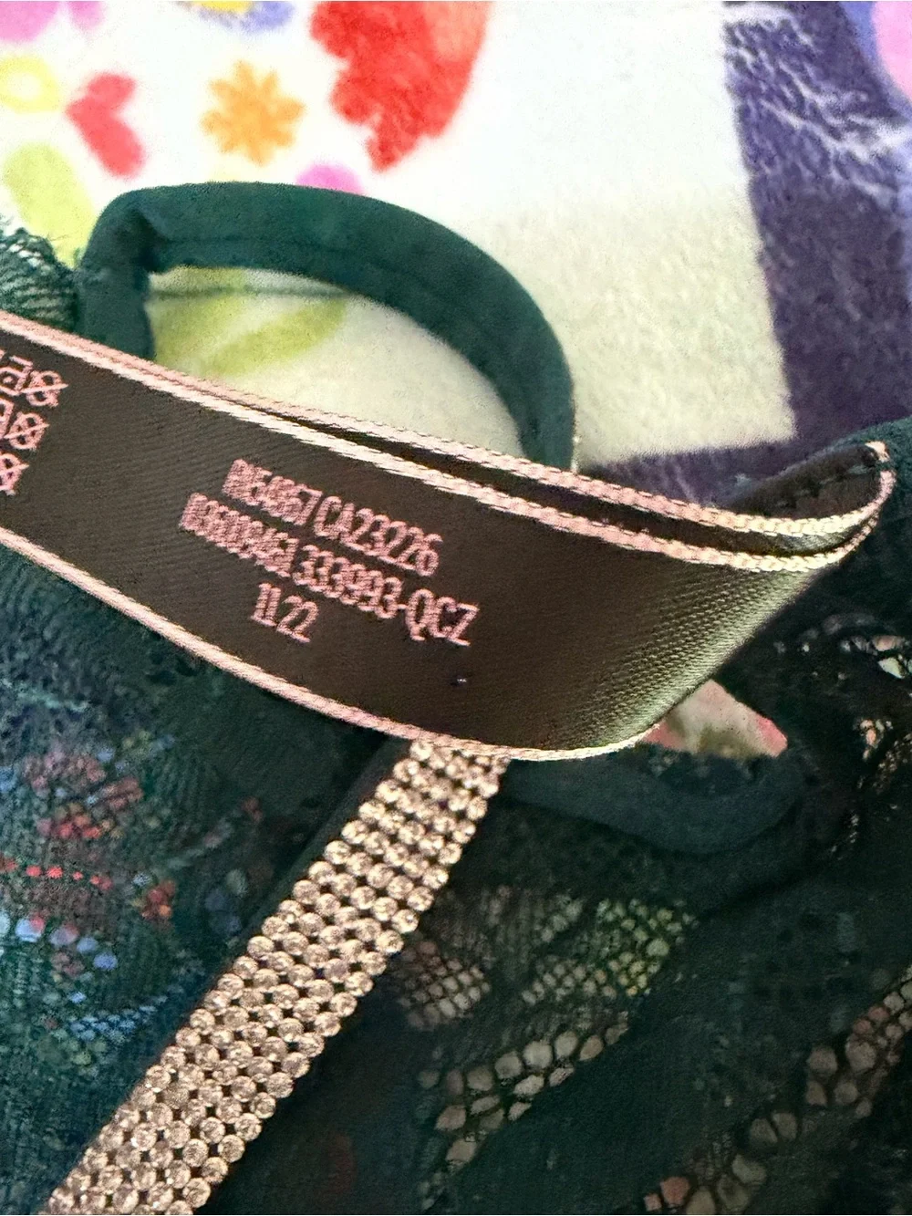 Victoria's Secret Micro Lace Shine Strap Cheekini Panty L NWOT